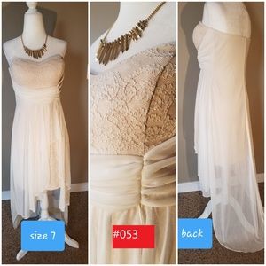 Strapless High-Low dress